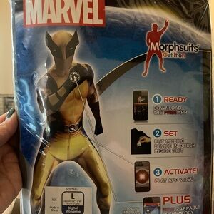 Marvel Wolverine Morphsuit Costume in Yellow and Black